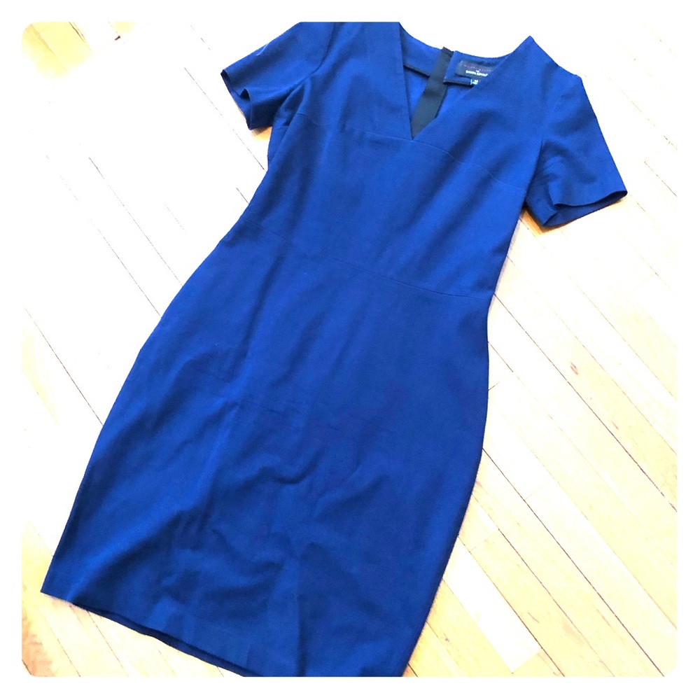 Blue Scuba Style Dress